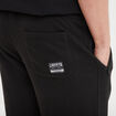 Short jogging droit avec poches zippées noir homme