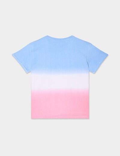 T-shirt manches courtes coton Stitch multicolore fille