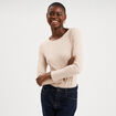 Body ajust&eacute; manches longues beige femme