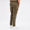 Pantalon cargo slim vert kaki homme