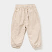 Pantalon ballon poches plaqu&eacute;es beige b&eacute;b&eacute; fille