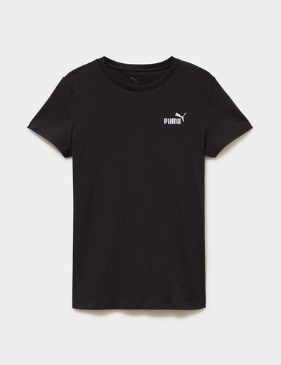 T-shirt manches courtes coton Puma noir femme