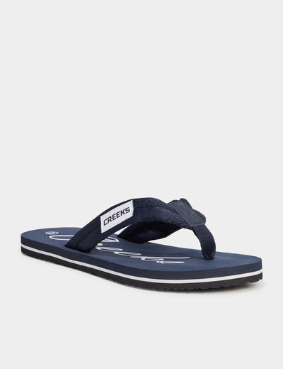 Tongs bleu marine homme