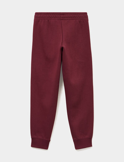 Pantalon de jogging droit Puma bordeaux gar&ccedil;on