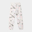 Pantalon de jogging molleton beige fille