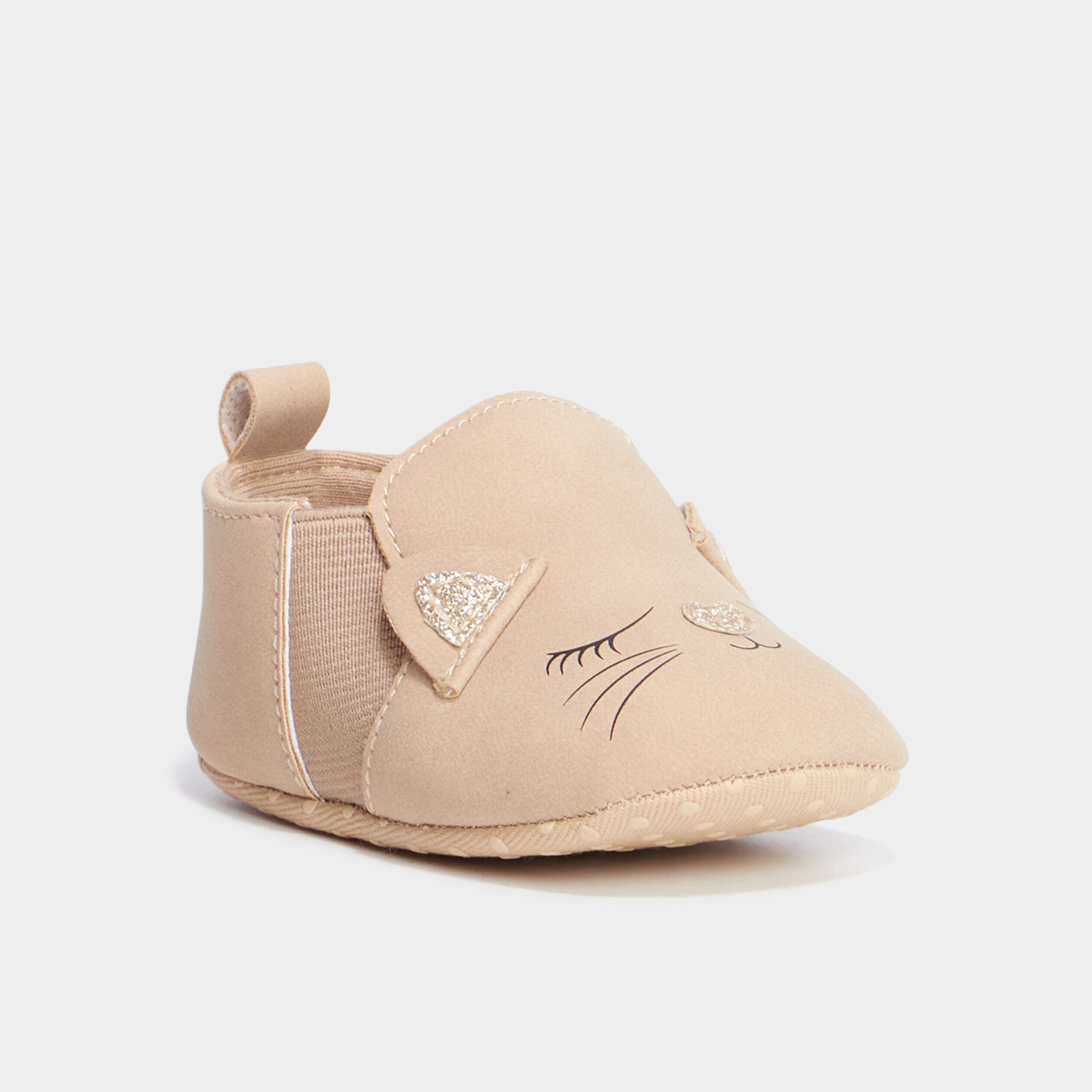 Bottillons layette sable bébé fille LH