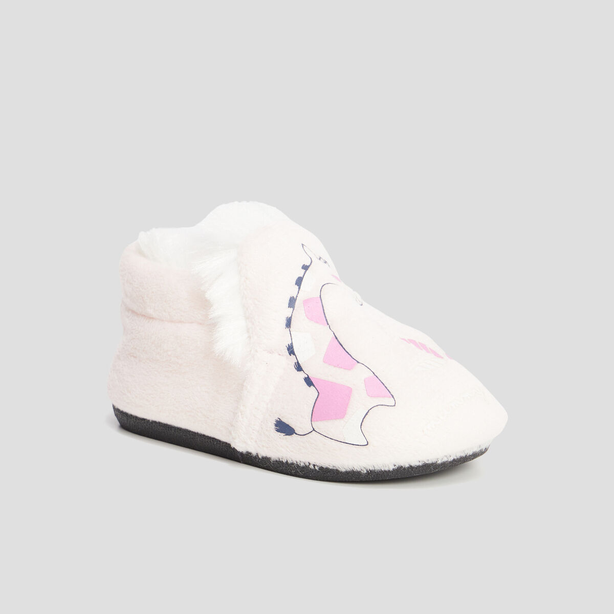 Chaussons avec motif rose bébé fille
