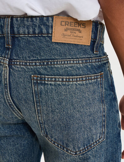 Jeans regular 5 poches coton denim dirty homme