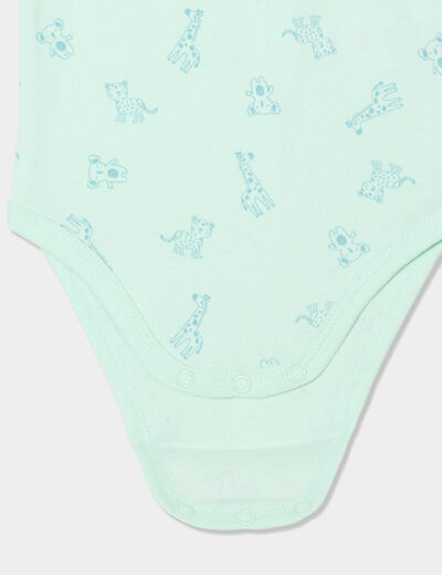 Lot 3 bodies US coton sans manches blanc bébé garçon