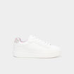 Baskets basses &agrave; lacets blanc femme