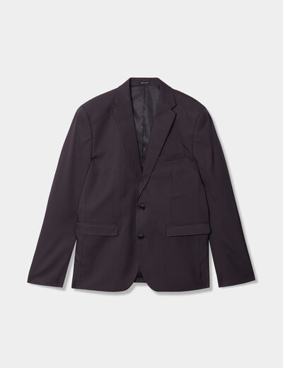Veste de costume droite gris foncé homme