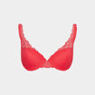 Soutien-gorge foulard paddé dentelle rose framboise femme