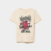 T-shirt manches courtes coton ecru gar&ccedil;on