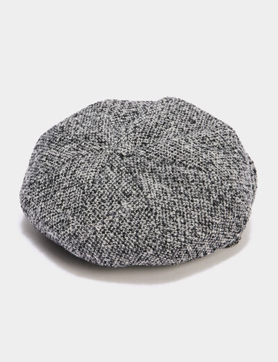 Casquette gavroche gris fonc&eacute; femme