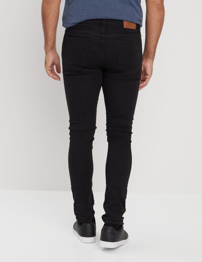 Jeans skinny taille standard noir homme