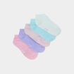 Lot 5 paires chaussettes invisibles multicolore fille