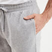 Pantalon jogging droit molleton gris homme