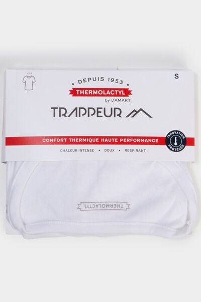 T-shirt thermique Damart x Trappeur blanc homme