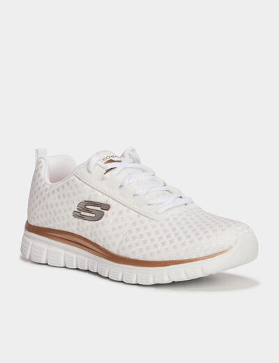 Baskets running Skechers Graceful blanc femme