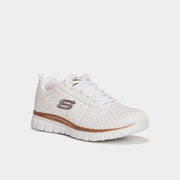 baskets running skechers graceful blanc femme Baskets running Skechers Graceful blanc femme