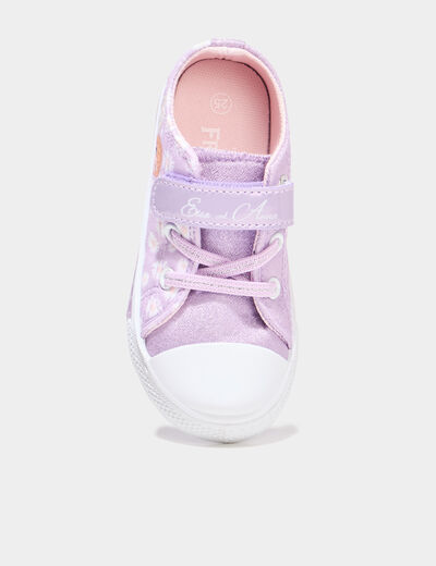 Tennis lumineuses bout renforc&eacute; Frozen parme fille