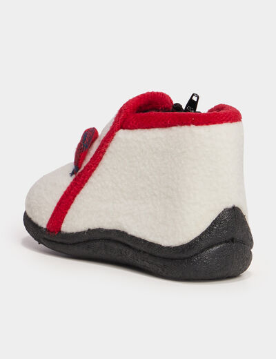 Bottillons zippés effet laineux sable bébé garçon