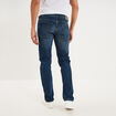 Jeans denim straight 5 poches denim used homme