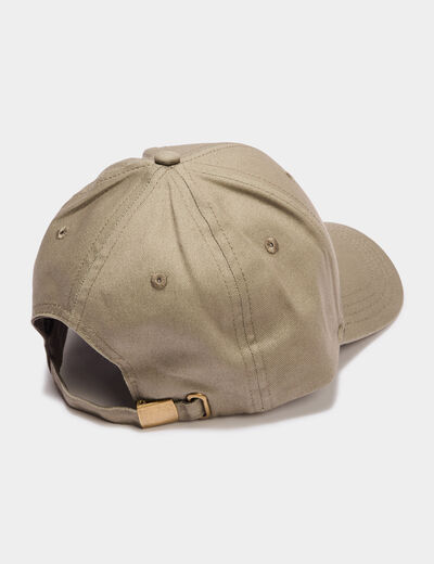 Casquette unie en coton vert kaki garçon