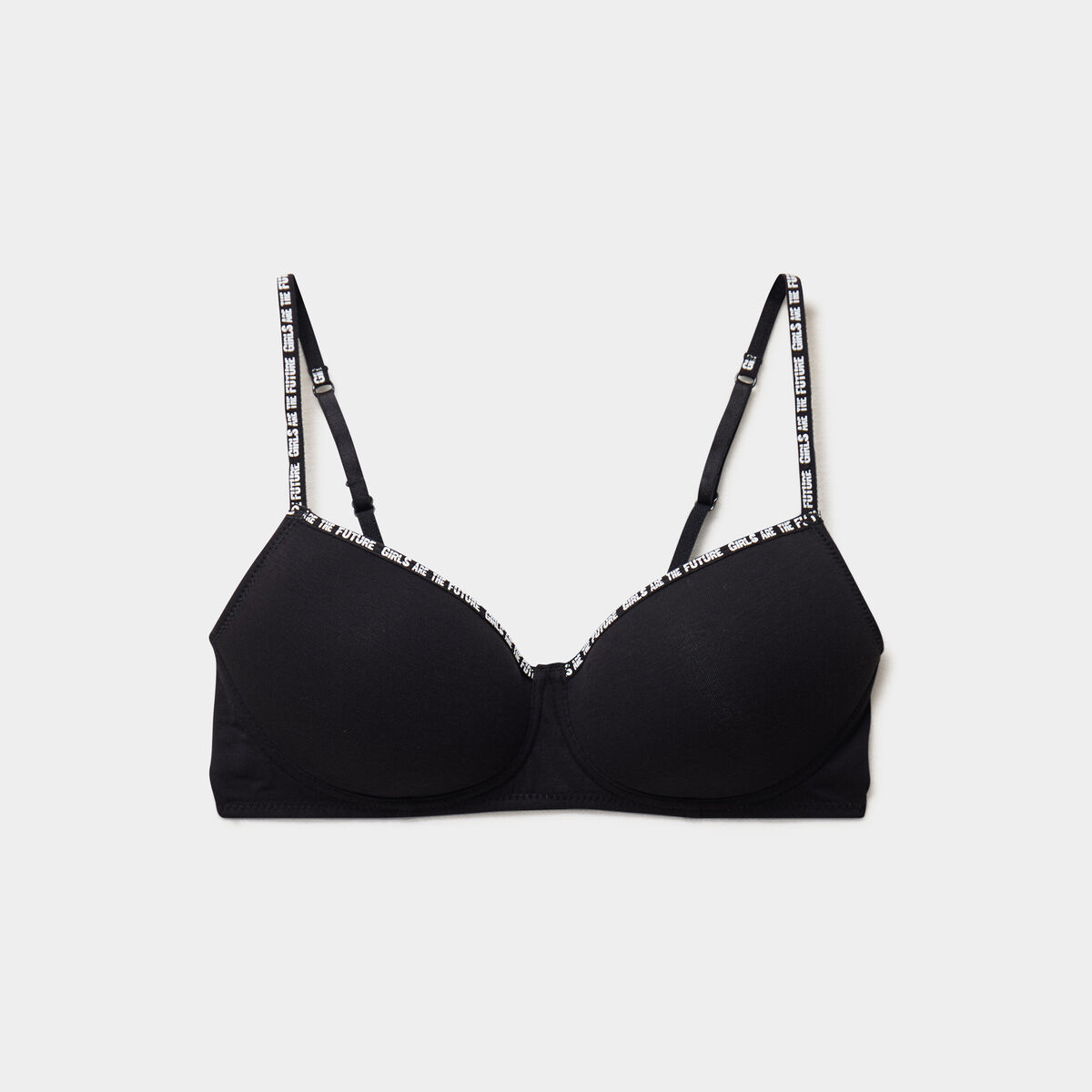 Soutien-gorge triangle padd&eacute; noir femme