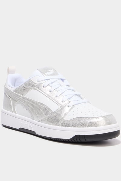 Baskets Rebound V6 Puma gris argent femme