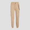 Pantalon cargo avec chaîne sable femme
