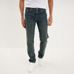 Jeans regular 5 poches denim dirty homme