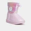 Bottines fourr&eacute;es Reine des neiges violet fille