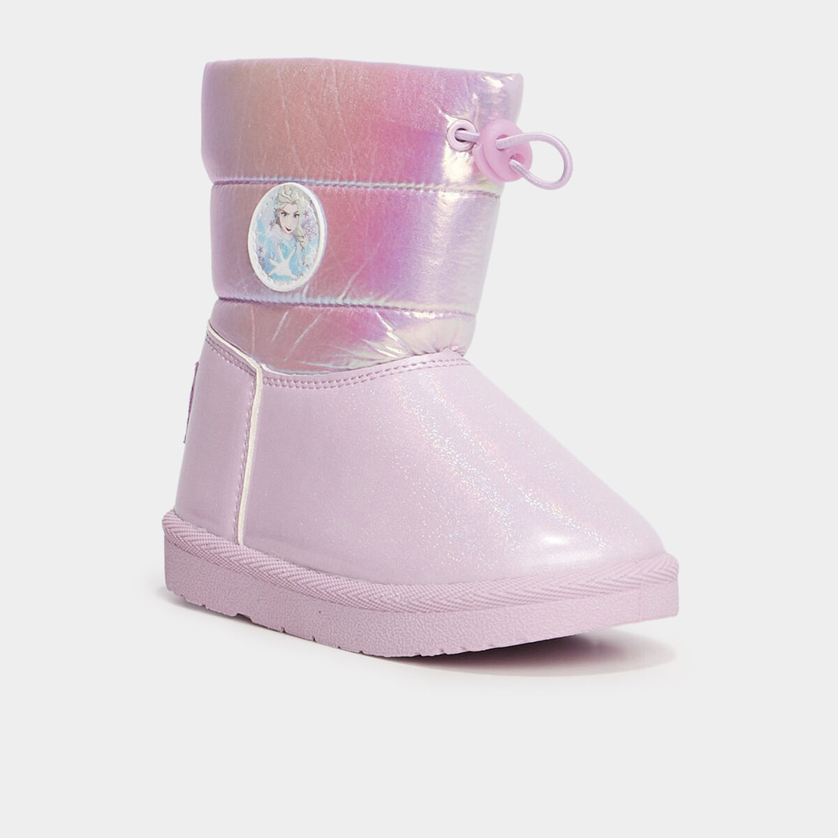 Bottines fourr&eacute;es Reine des neiges violet fille