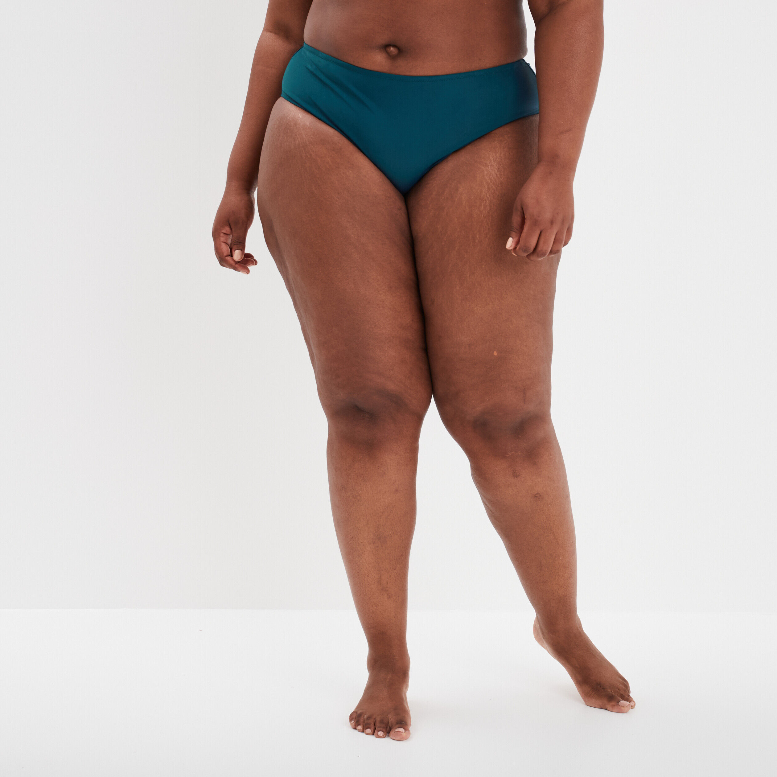 Bas de maillot de bain bleu canard femme grande taille WAMEA BEACH