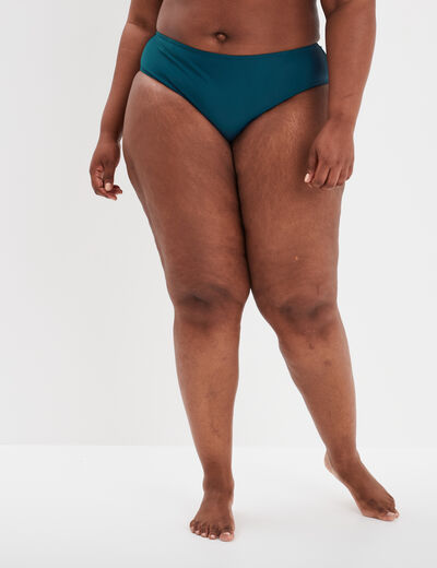 Bas de maillot de bain bleu canard femme grande taille