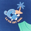 Lot de 2 débardeurs col rond coton bleu marine bébé garçon
