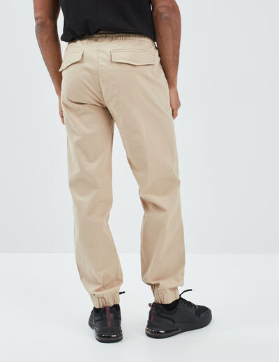 Pantalon jogpant sable homme