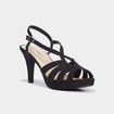 Sandales à talons aiguilles Mosquitos noir femme