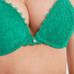 Soutien-gorge push up dentelle vert menthe femme
