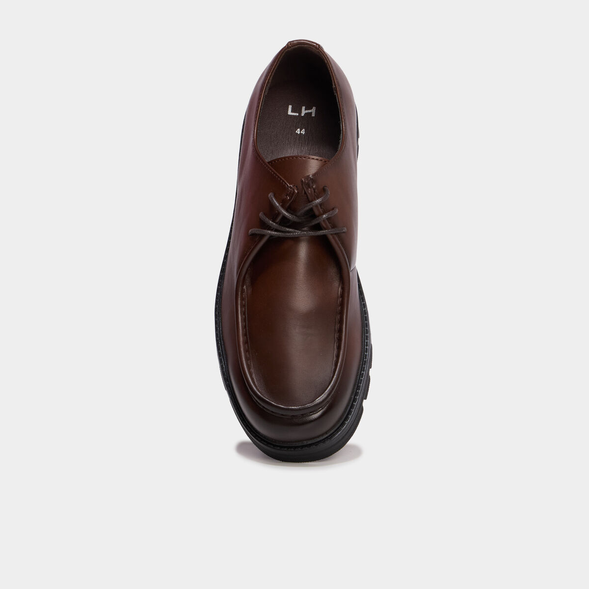 Derbies crant&eacute;es marron homme
