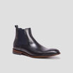 Bottines chelsea en cuir noir homme