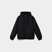 Veste bomber d&eacute;perlante capuche amovible noir homme