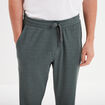 Pantalon de pyjama coton vert kaki homme