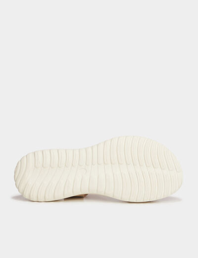 Sandales pied large Confortissimo sable femme