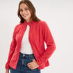 Veste polaire zipp&eacute; manches longues rose femme