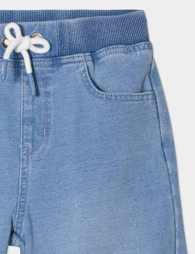 Short en jean coton denim double stone garçon