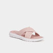 Mules aspect tricoté Confortissimo rose femme