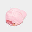 Casquette coton couleur unie rose fille
