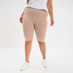 Short legging cycliste coton sable femme grande taille